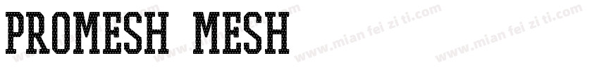 PROMESH Mesh字体转换